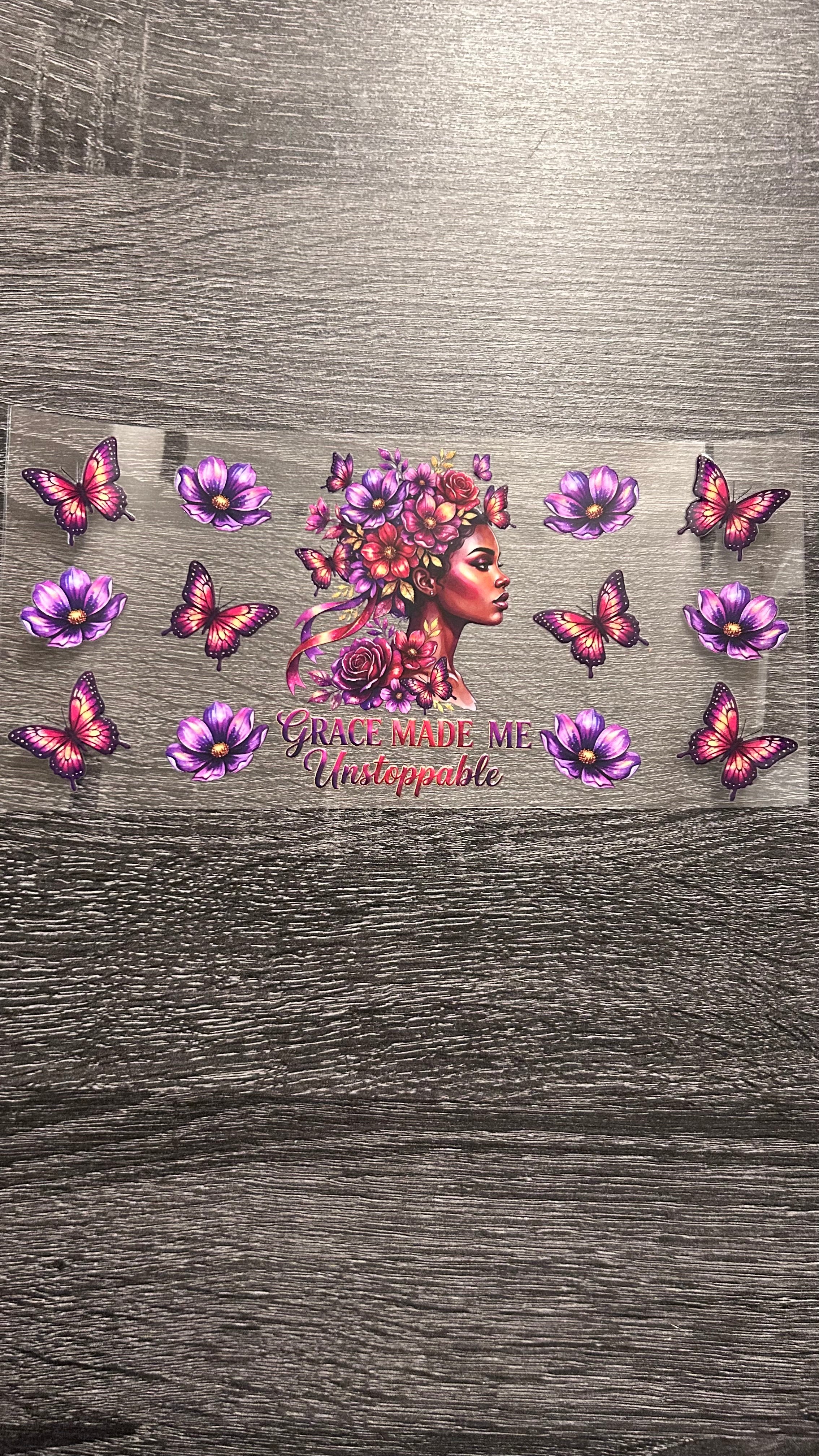 Black Queen - Grace Made Me Unstoppable Decal