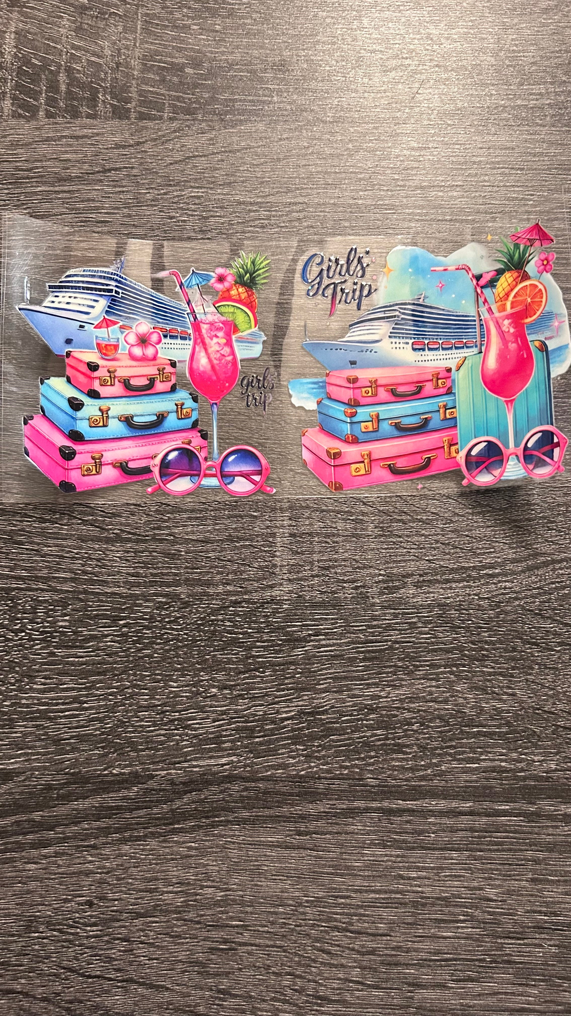 Girls Trip - 3 Piece Luggage Stack Decal