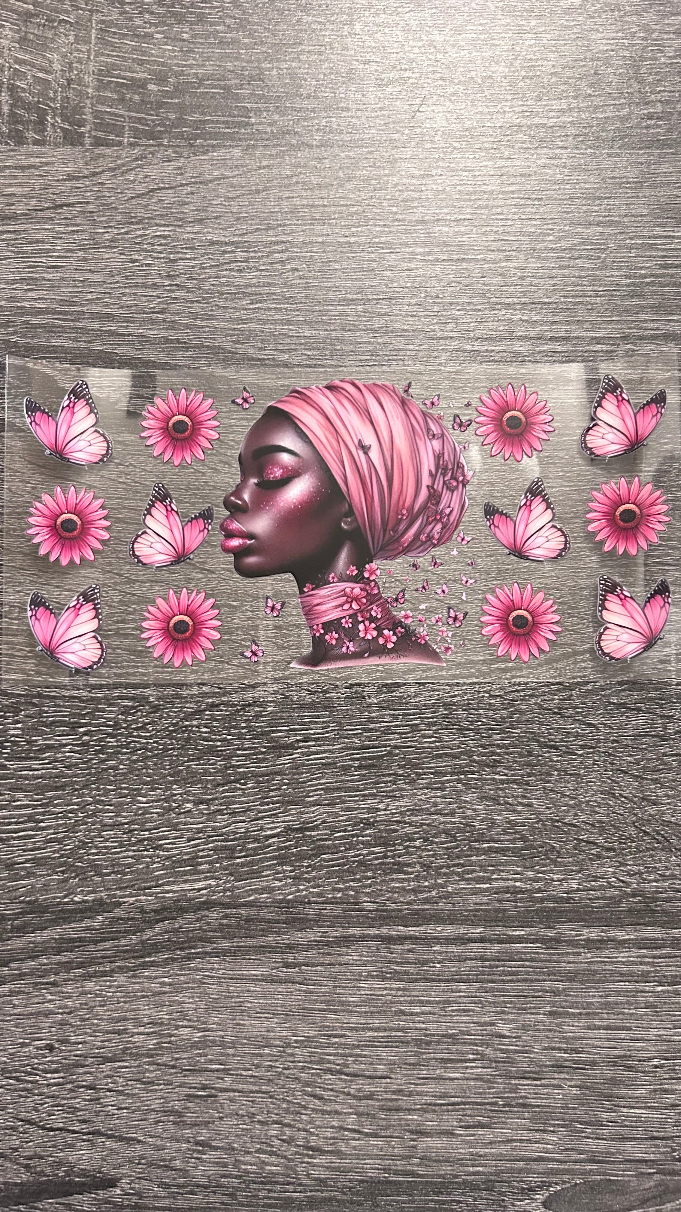 Black Queen- Pink Head Wrap Decal
