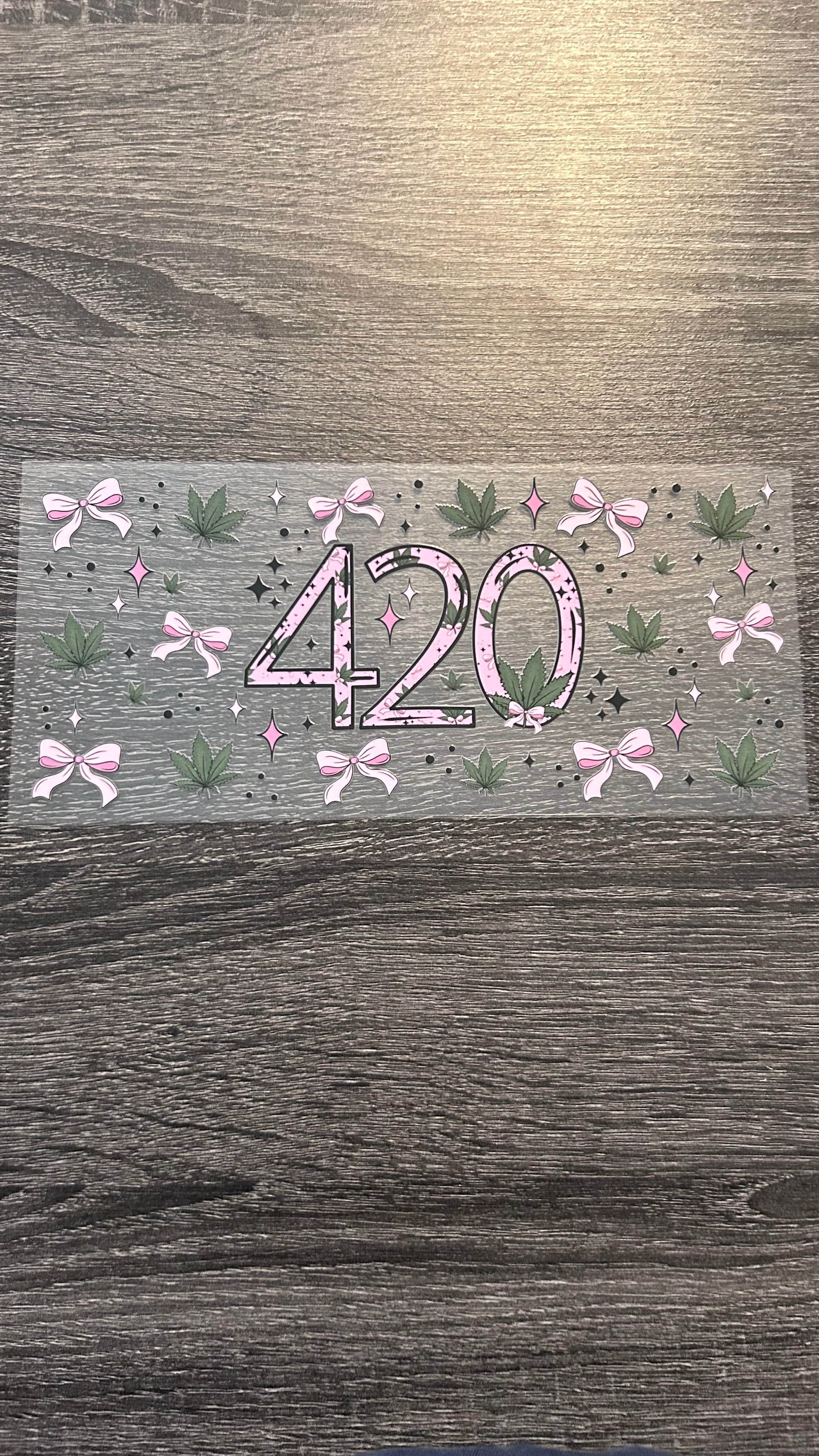 420 Bows & Leaves - Decal