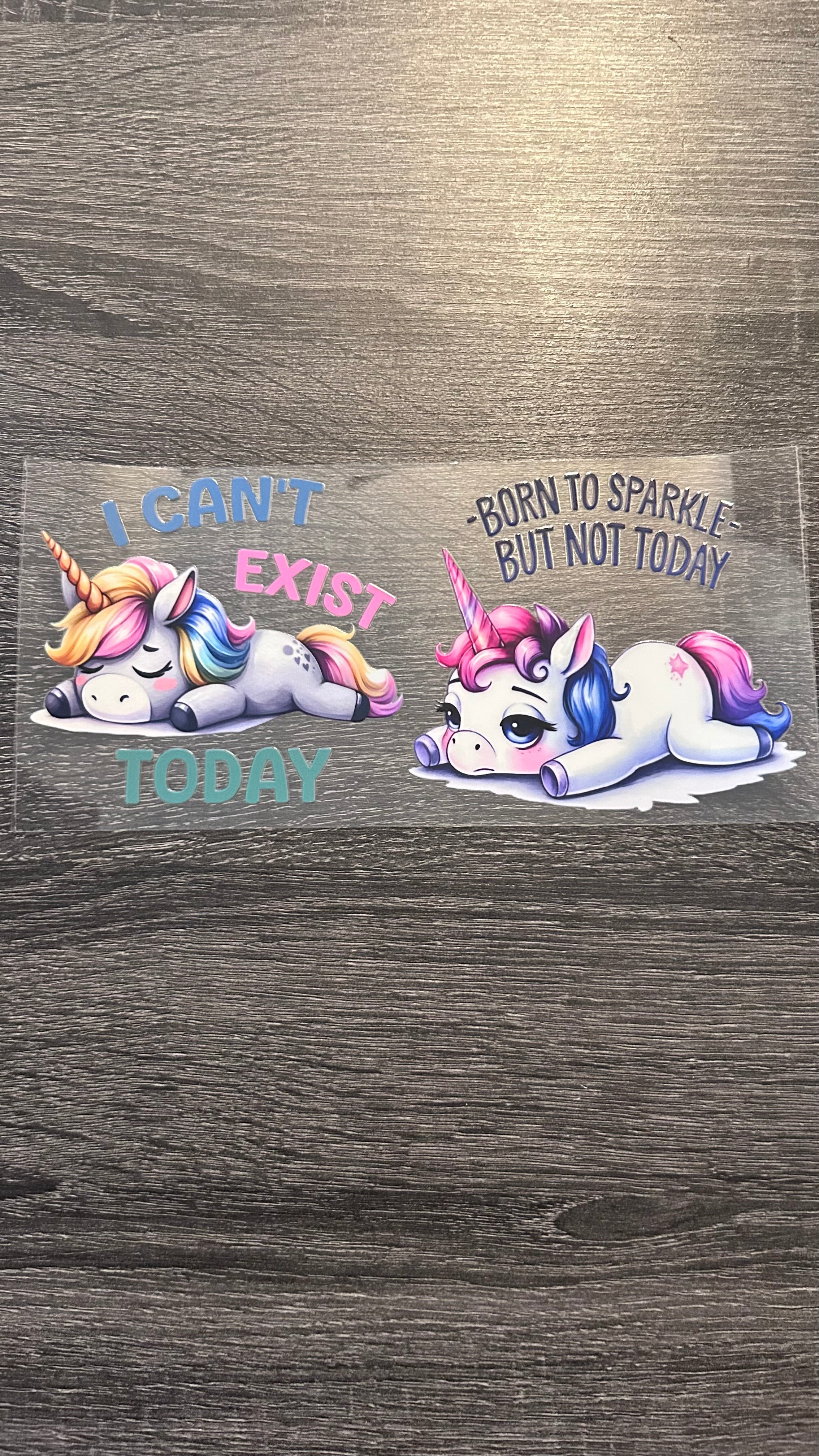 I Can't Exist Today - Unicorn Decal