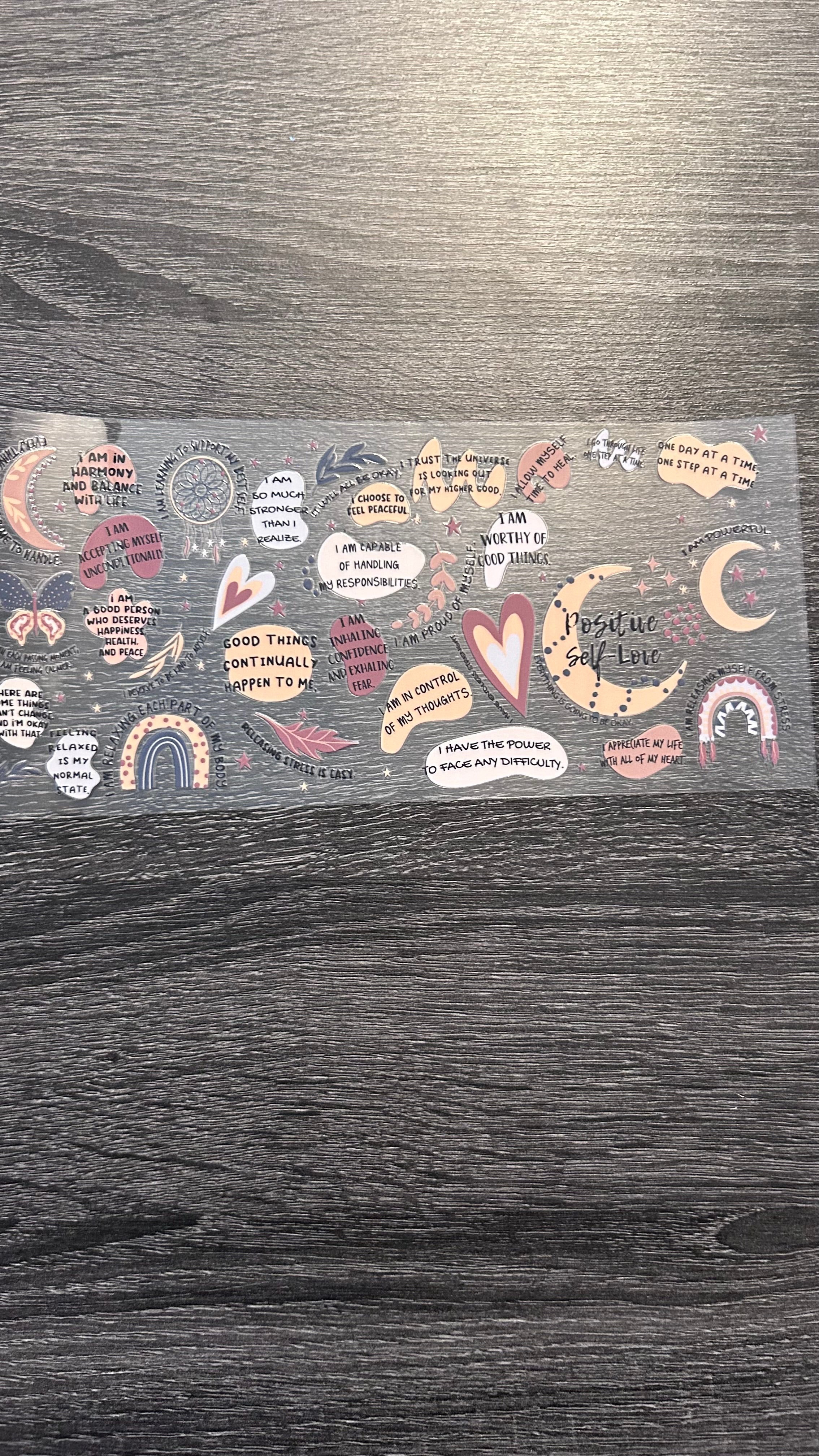 Peaceful Affirmatios- Decal