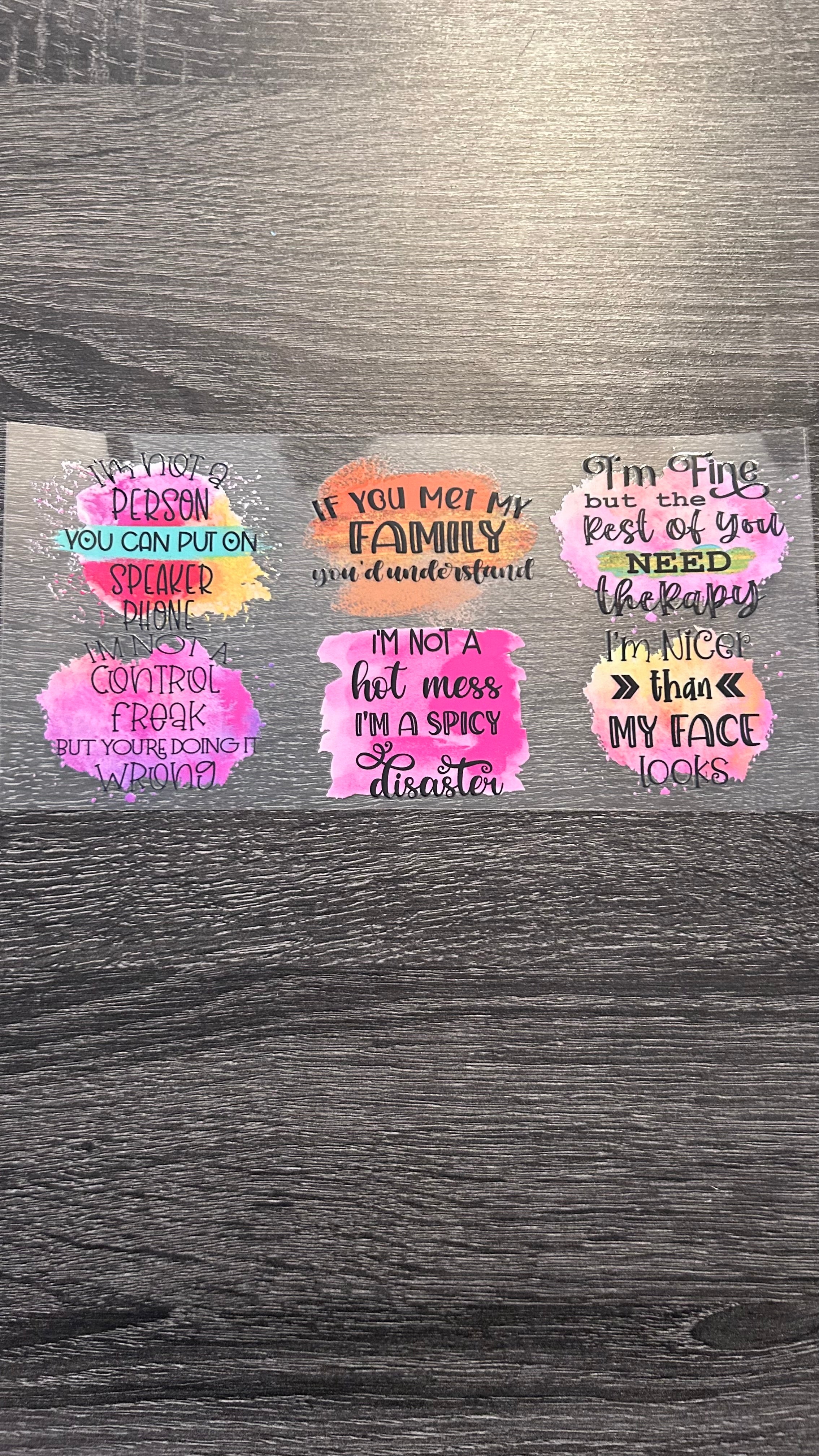 I'm Fine But the Rest of You Need Therapy and Others- Decal