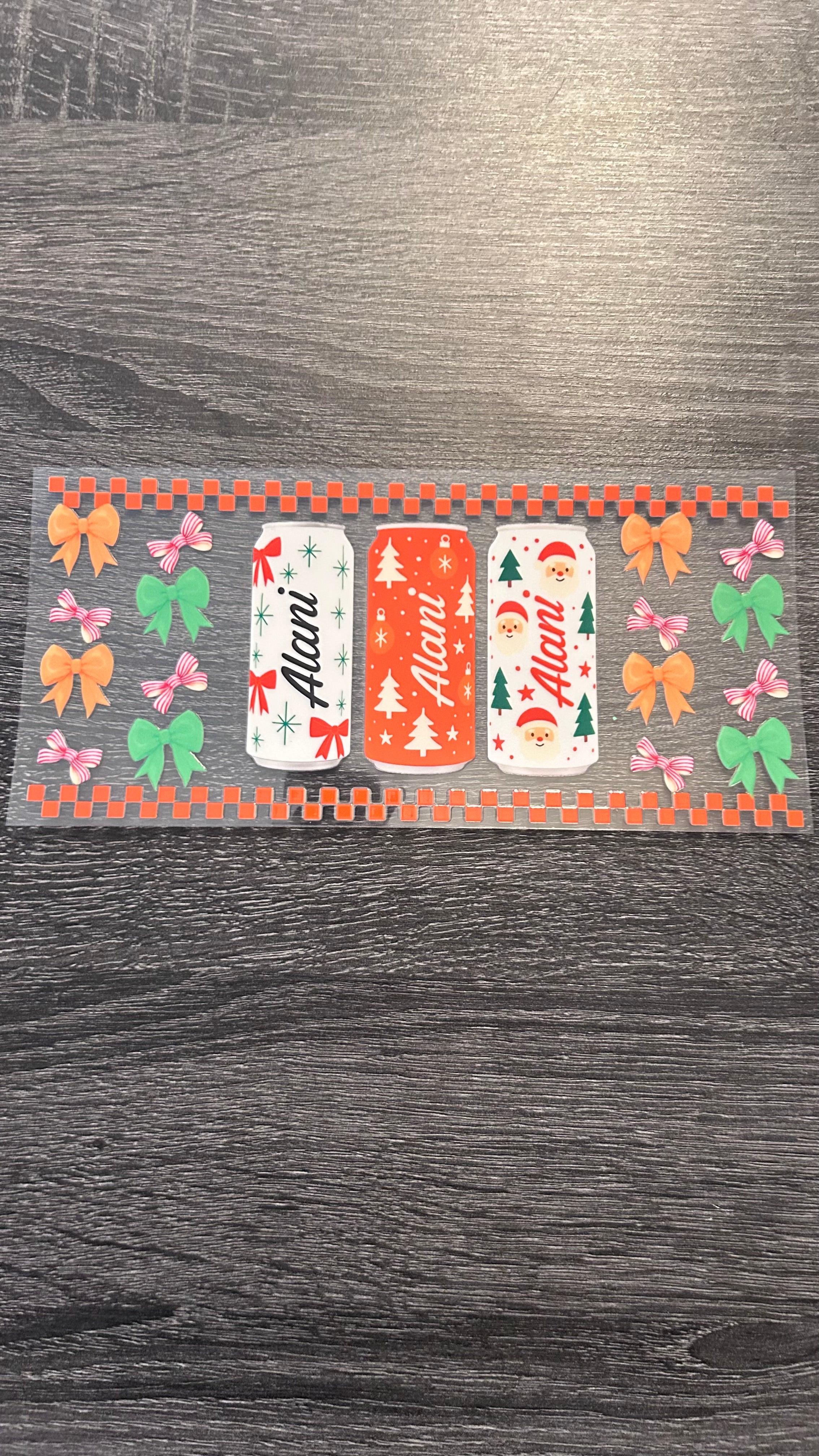 Alani Christmas Wrap - Holiday Decal