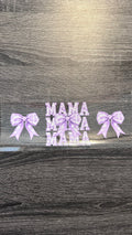 Mama Bows - Purple Floral Decal