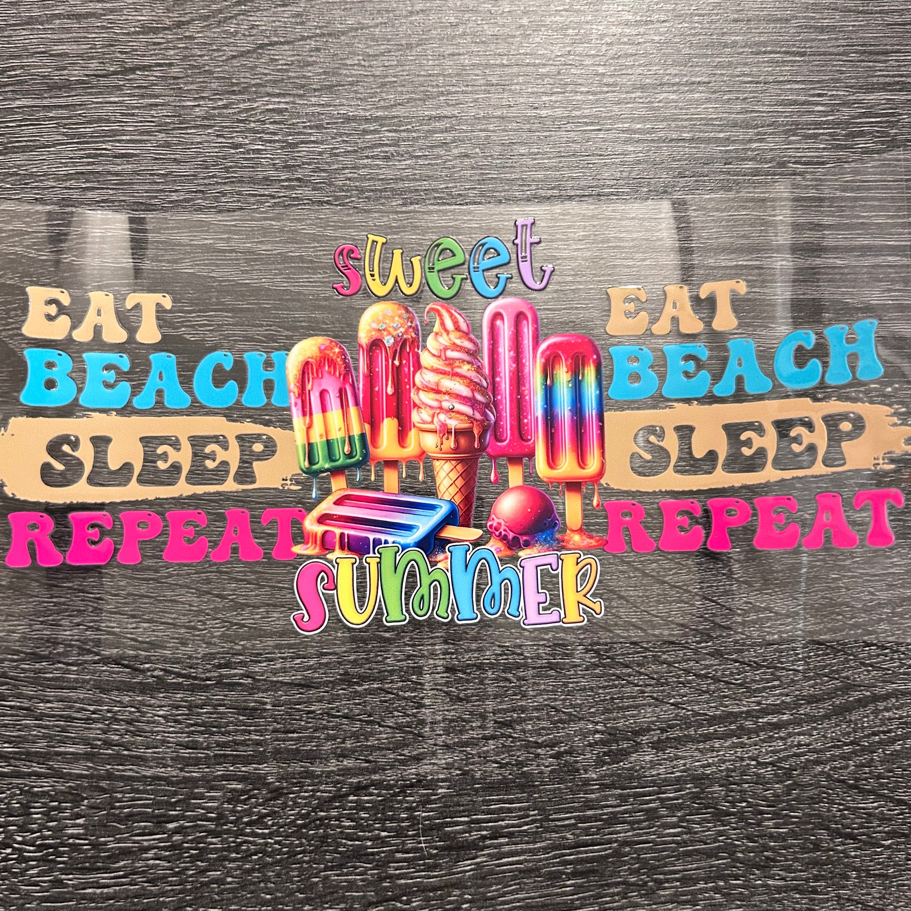 Eat Beach Sleep Repeat- Decal
