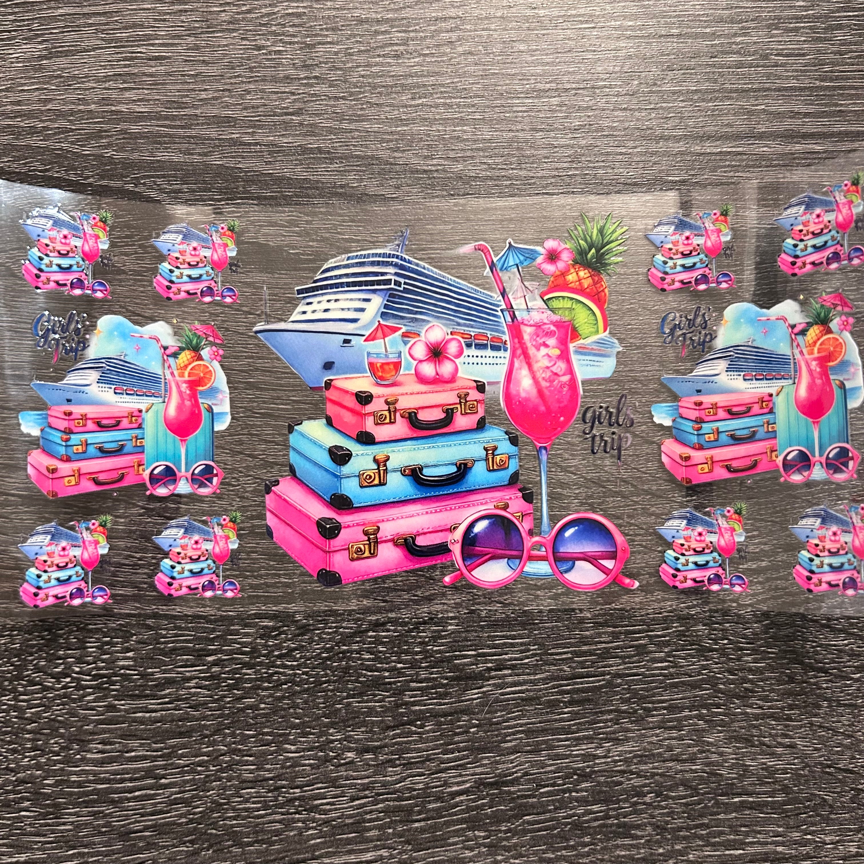 Girls Trip - One Ship 3 Piece Luggage Decal