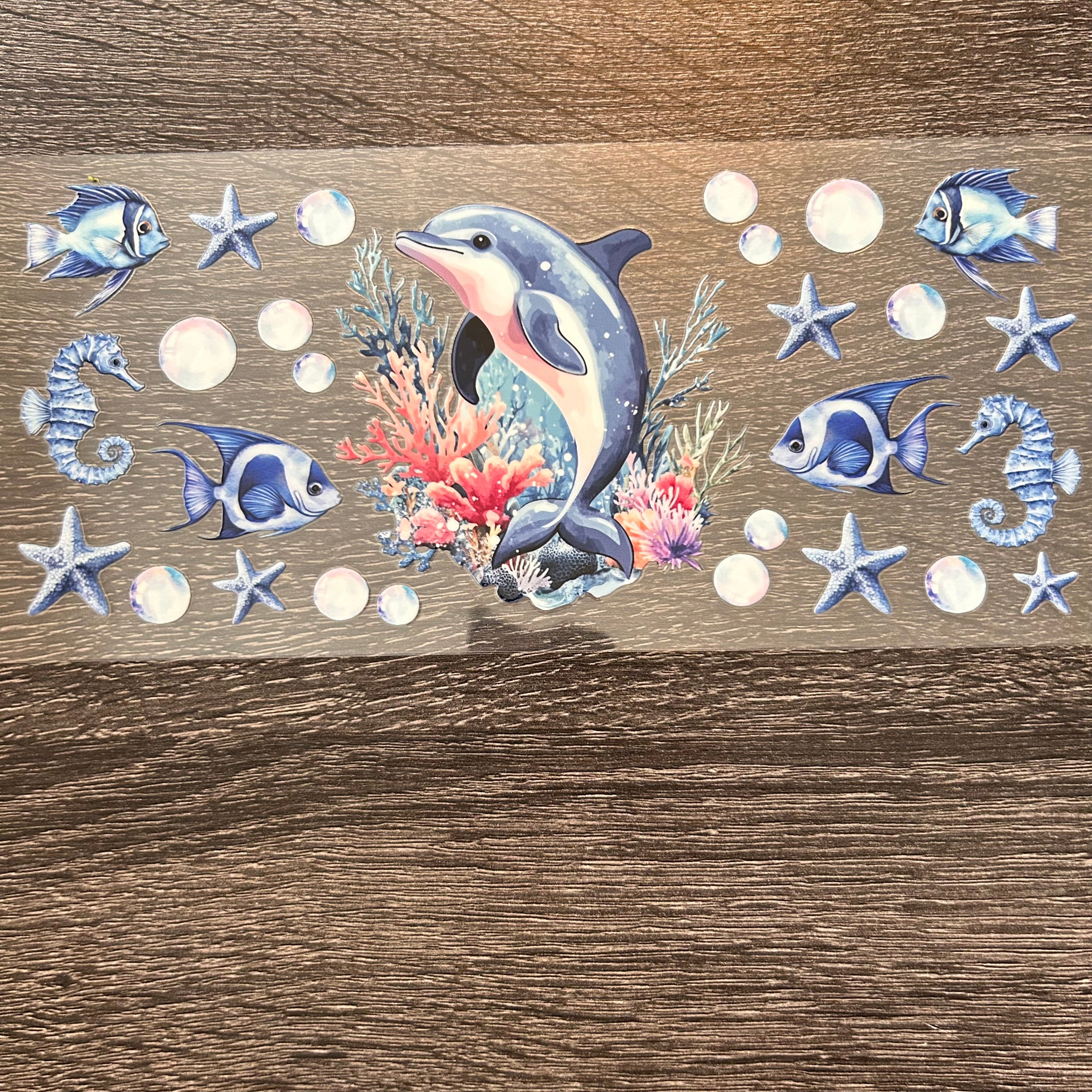 Ocean Life - Dolphins, Seahorses & Tropical Fish Decal