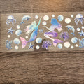 Dolphin Seashell Wreath - Decal