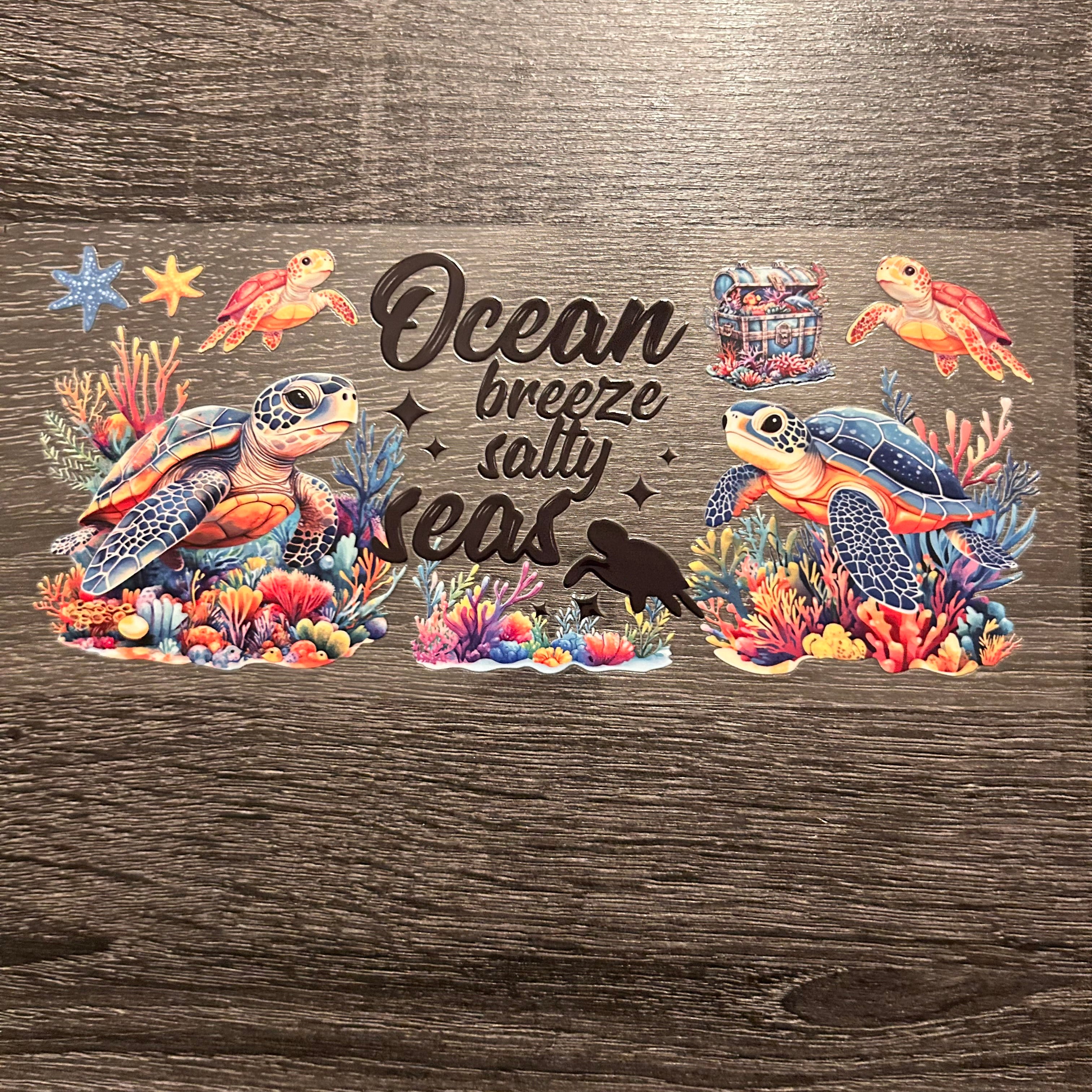 Ocean Breeze Salty Seas - Sea Turtles Decal
