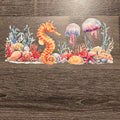 Seahorse & Jellyfish Reef - Decal